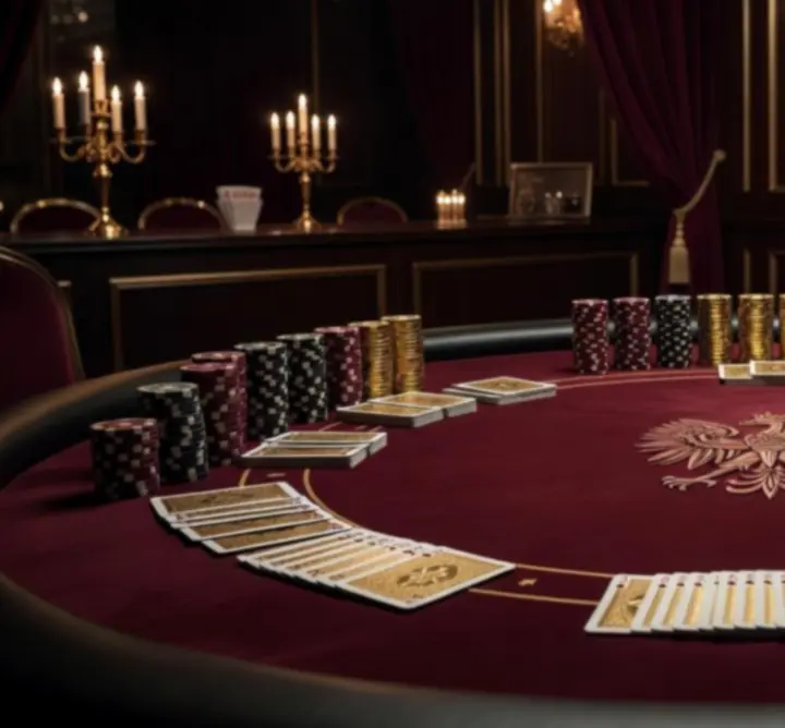 Luksusowy stół pokerowy i profesjonalne wyposażenie kasynowe na evencie firmowym