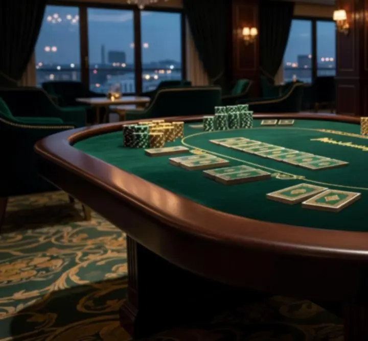 Przygotowanie profesjonalnego stołu pokerowego na wieczór kasynowy PDL Maciej Szaciłło